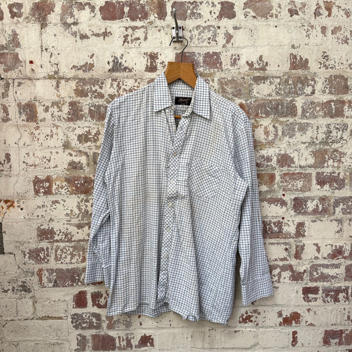 1970s Checkered Champion Button Up Shirt