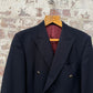 1980s Navy Magee Double Breasted Suit Blazer Jacket