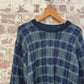 1980s Green Patterned Knitted Jumper