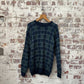 1980s Green Patterned Knitted Jumper