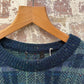 1980s Green Patterned Knitted Jumper