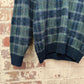 1980s Green Patterned Knitted Jumper