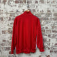 1980s Red Zip Up Track Top
