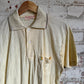 1970s Pale Yellow Unusual British Polo Shirt Top