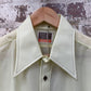 Vintage 1970s Yellow Button Up dagger Collar Shirt