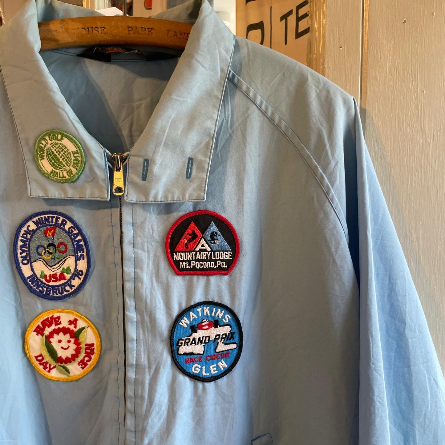 1970s Blue Badged Harrington Cotton Jacket