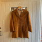 1960s Brown Suede Leather Button Jacket