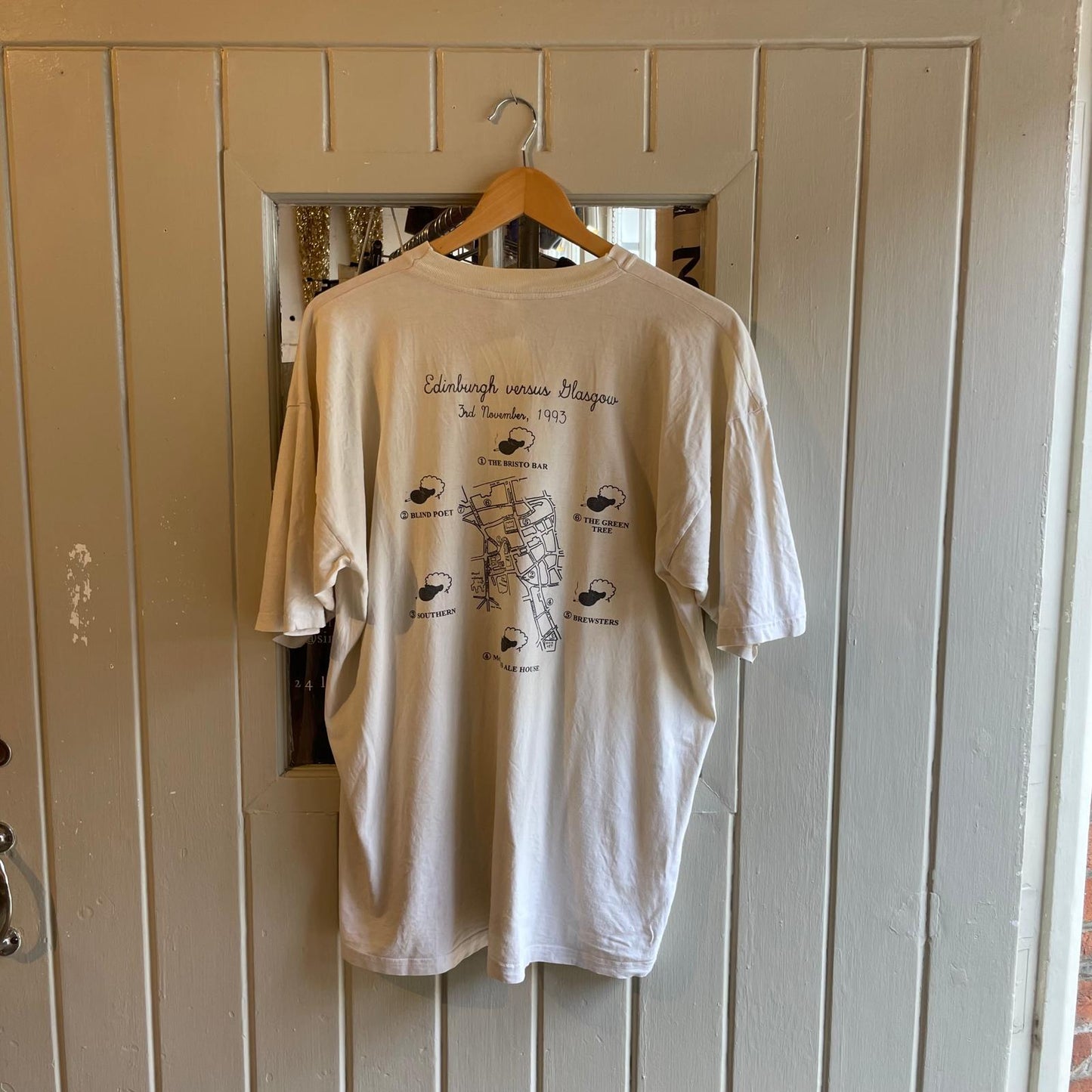 1990s White Cool As Flock Graphic T-Shirt