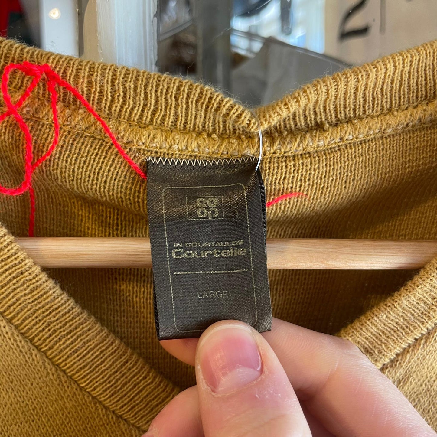 1970s 1980s Mustard  Knitted Tank Top Sweater Vest Jumper