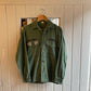 1980s Green Khaki US Military Shirt Jacket