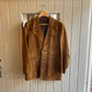 1970s Brown Suede leather Peak lapels Blazer Style Jacket