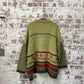 Vintage 1980s 1990s Green Knitted Patterned Jumper