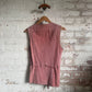 1970s Suede Leather Pink Belted Jacket