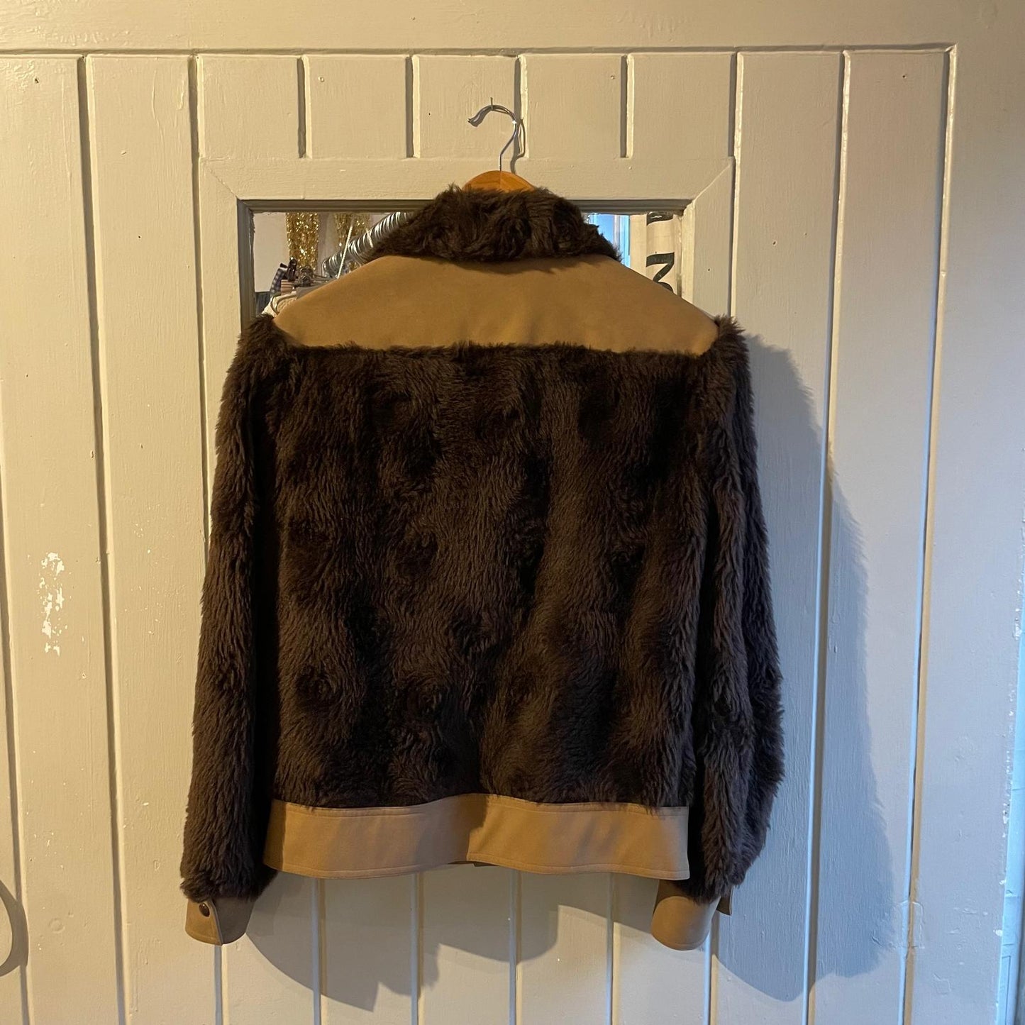 1970s 1980s Brown Fur Shearling Jacket