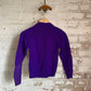 1950s Purple British Button Cardigan Jumper