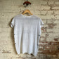 1980s White Knitted Short Sleeve Snail Sweater