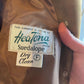 1960s 1970s Brown Suede Leather Long Coat