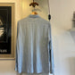 1970s Striped Baby blue Long Sleeve Shirt with Large Pocket Detail
