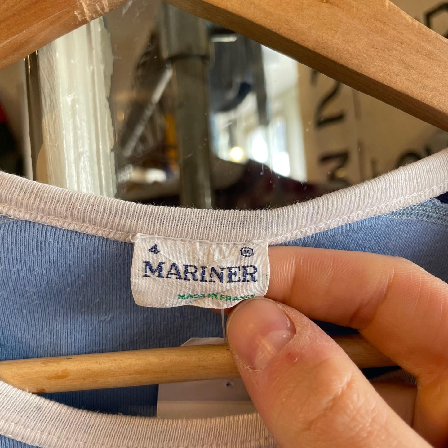 1970s Blue Mariner Pocket T-shirt