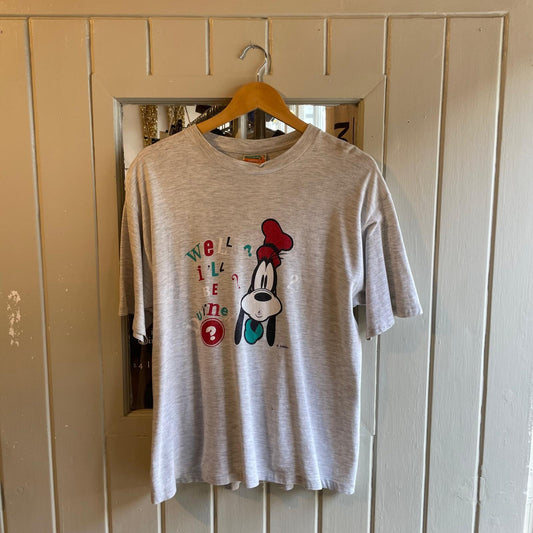 1990s Grey Disney Goofy Graphic T-Shirt