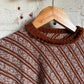 1970s Brown Knitted Jumper