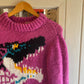 Vintage Dinosaur Graphic Knitted Jumper