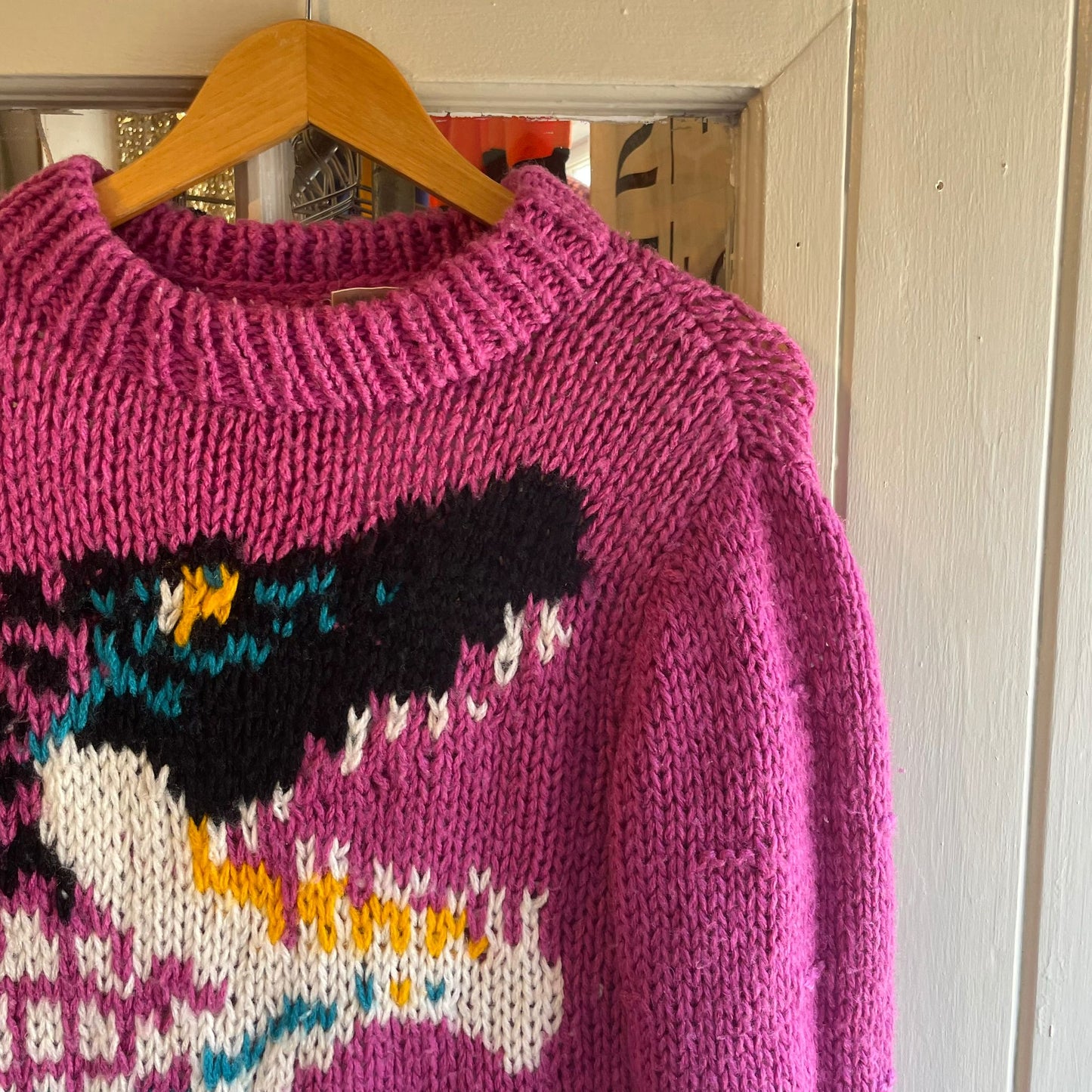 Vintage Dinosaur Graphic Knitted Jumper