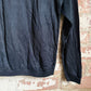 1970s Black Unusual Raglan Roll Neck Long Sleeve Top