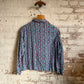 1950s Blue Paisley Patterned Button Shirt