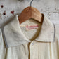 1970s Pale Yellow Unusual British Polo Shirt Top