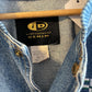 1990s Blue Denim Embroidered Varsity Jacket