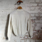 1960s White Cable Knitted Cable Cardigan Jumper