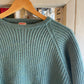 1960s Turquoise Green Jaeger Wool Knitted Jumper