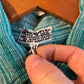 1970s Turquoise Indian Cotton Cheesecloth Patterned Button Shirt