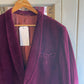 Vintage 60s/70s Maroon Red Velvet Smoking Jacket Blazer