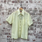 Vintage 1970s Yellow Button Up dagger Collar Shirt