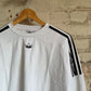 White Adidas Embroidered Sweatshirt Jumper