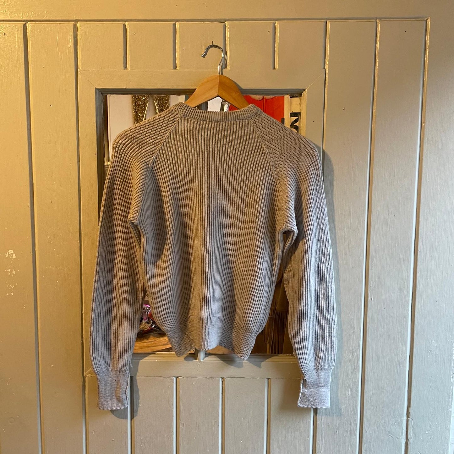 1960s Light Grey Knitted Wool Jumper