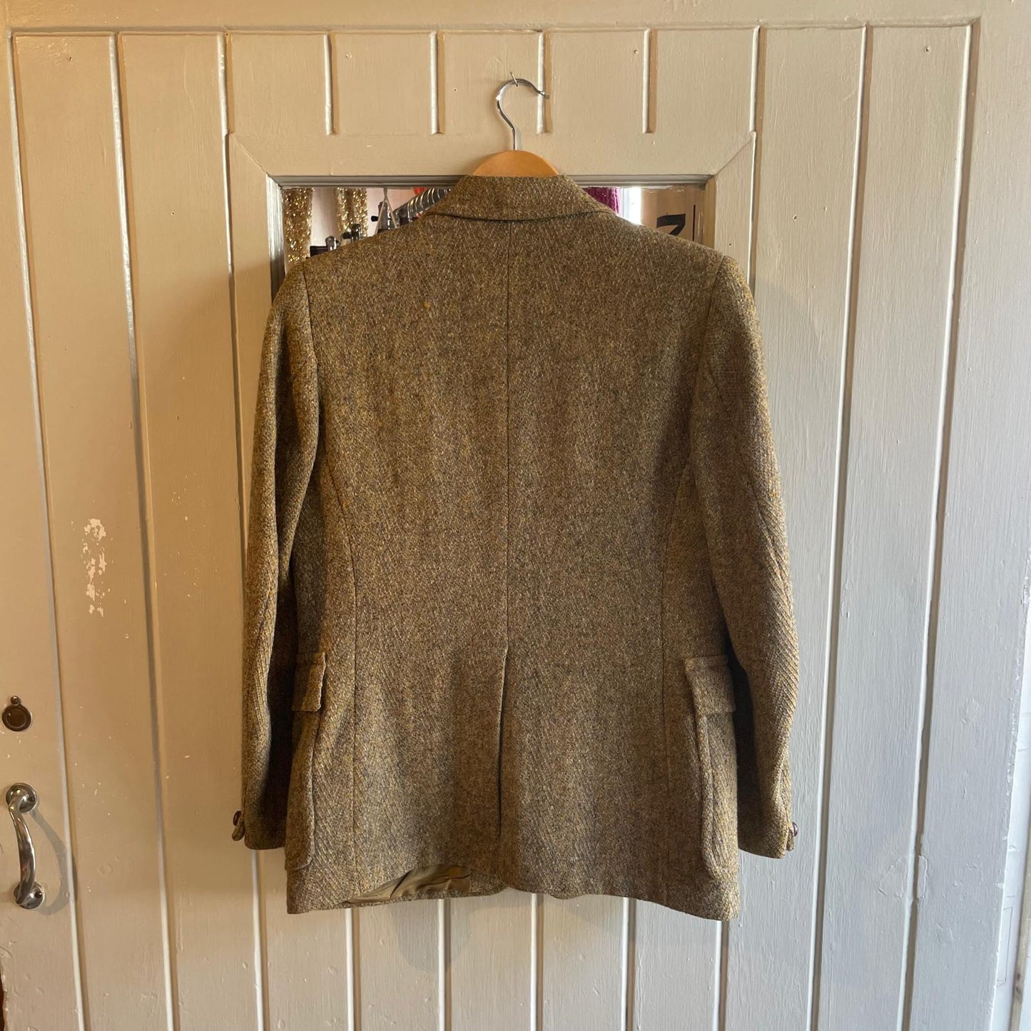 Vintage 70s/80s Checkered Tweed Meakers Blazer Jacket