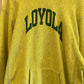 1980s Unusual Lime Champion Reverse Weave Graphic Hoodie Jumper