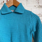 1950s Blue Wool Cable Knitted British Jumper