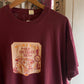 Vintage 90s Maroon Speckled Hen Graphic T-shirt