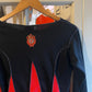 2000s Y2K Long Sleeve Black Graphic Top