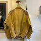 1960s Mustard Yellow Italian Hunting Work Style Jacket Coat