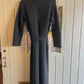 2000s Y2k Grey Knitted Episode Long Dress Jacket