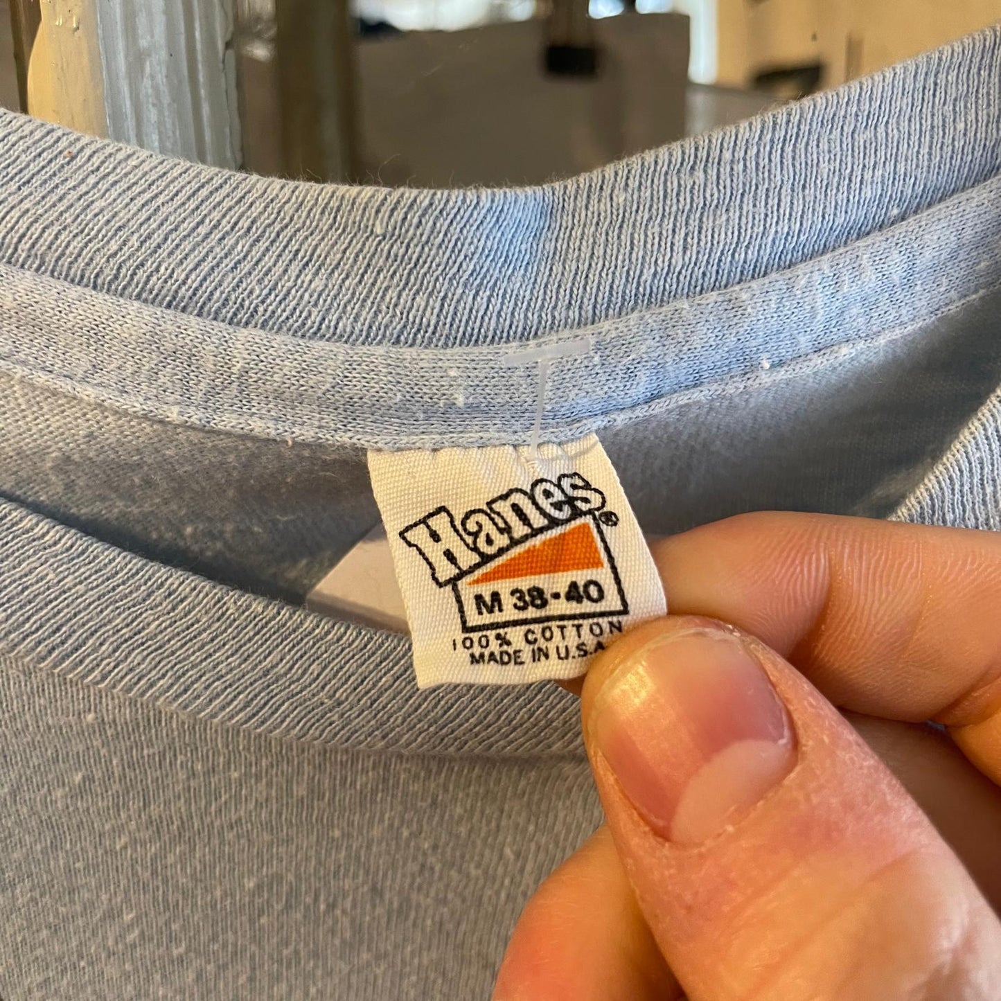 1970s Baby Blue Hawaii Graphic T-Shirt