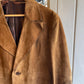 1970s Brown Suede leather Peak lapels Blazer Style Jacket