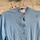 1960s Blue Cotton Button up Cardigan