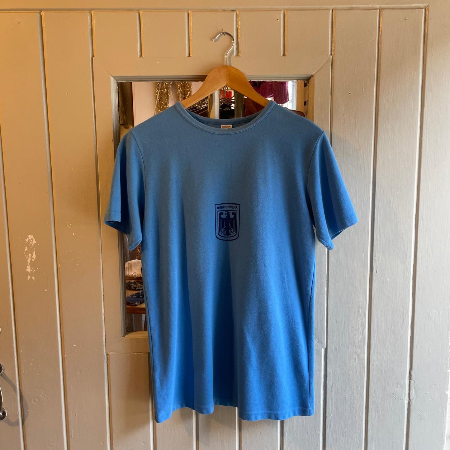 Vintage 80s/90s Blue German Training T-shirt