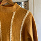 1970s Mustard Knitted Wool Jumper